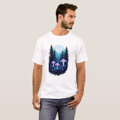 Fantasy Mushroom Starry Night T-Shirt (Vorne ganz)