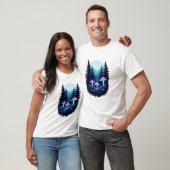 Fantasy Mushroom Starry Night T-Shirt (Unisex)