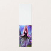 Fantasy Mushroom Verzauberte Forest Fairy Princess Visitenkarten (Außenseite Aufgefaltet)