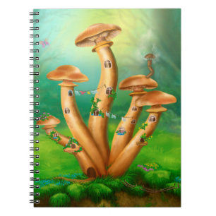 Fantasy Mushrooms Honigagarenhaus Notizblock