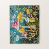 Fantasy Mushrooms in einem Wald von Mondschein Puzzle (Vertikal)
