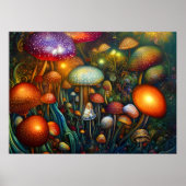 Fantasy Mushrooms Poster (Vorne)
