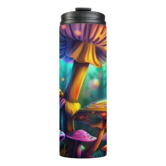 Fantasy Mushrooms Tumbler Thermosbecher (Vorderseite)