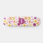 Fantasy-Muster Personalisiert Monogram Skateboard (Horizontal)