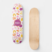 Fantasy-Muster Personalisiert Monogram Skateboard (Vorderseite)