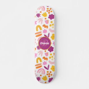 Fantasy-Muster Personalisiert Monogram Skateboard