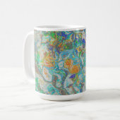 Fantasy Nature Abstract - Boho Colorful Art Kaffeetasse (Vorderseite Links)