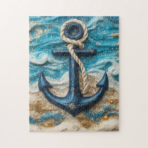 Fantasy Nautical Sea Anchor Puzzle