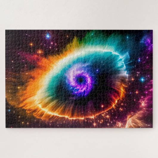 Fantasy-Nebel Auge des Zentrums des Universums Puzzle (Horizontal)