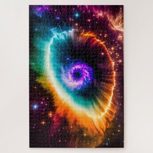 Fantasy-Nebel Auge des Zentrums des Universums Puzzle (Vertikal)