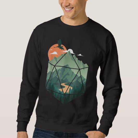 Fantasy Nerdy Gaming Geeky Gamer Sweatshirt (Vorderseite)