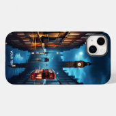 Fantasy Niedlich Abend London Rain Case-Mate iPhone Hülle (Rückseite (Horizontal))