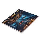 Fantasy Niedlich Abend London Rain Fliese (Seite)