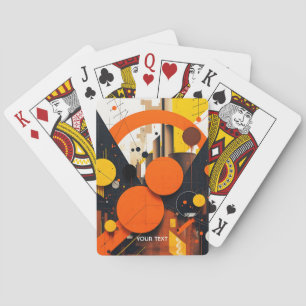 Fantasy Niedlich Abstrakt Red Circles Spielkarten