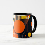 Fantasy Niedlich Abstrakt Red Circles Tasse (VorderseiteRechts)