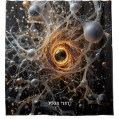 Fantasy Niedlich Abstrakt Space Scene Duschvorhang (Vorderseite)