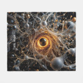 Fantasy Niedlich Abstrakt Space Scene Fleecedecke (Vorderseite (Horizontal))