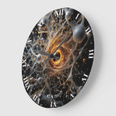 Fantasy Niedlich Abstrakt Space Scene Große Wanduhr (Winkel)