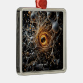 Fantasy Niedlich Abstrakt Space Scene Ornament Aus Metall (Rechts)