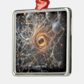Fantasy Niedlich Abstrakt Space Scene Ornament Aus Metall (Links)
