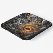 Fantasy Niedlich Abstrakt Space Scene Pappteller (Gewinkelt)
