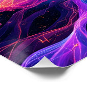 Fantasy Niedlich Abstrakt Space Stars Poster (Ecke)