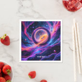 Fantasy Niedlich Abstrakt Space Stars Serviette (Beispiel)