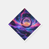 Fantasy Niedlich Abstrakt Space Stars Serviette (Ecke)
