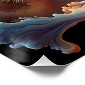 Fantasy Niedlich Abstrakt Tiger Head Poster (Ecke)
