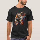 Fantasy Niedlich Abstrakt Tiger Head T-Shirt (Vorderseite)