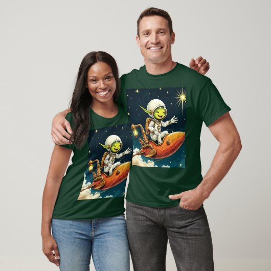 Fantasy Niedlich Alien Space Ship T-Shirt (Unisex)