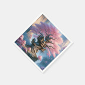 Fantasy Niedlich Alte Sakura Tree Serviette (Ecke)