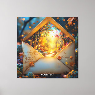 Fantasy Niedlich Altes Herbstummel Leinwanddruck