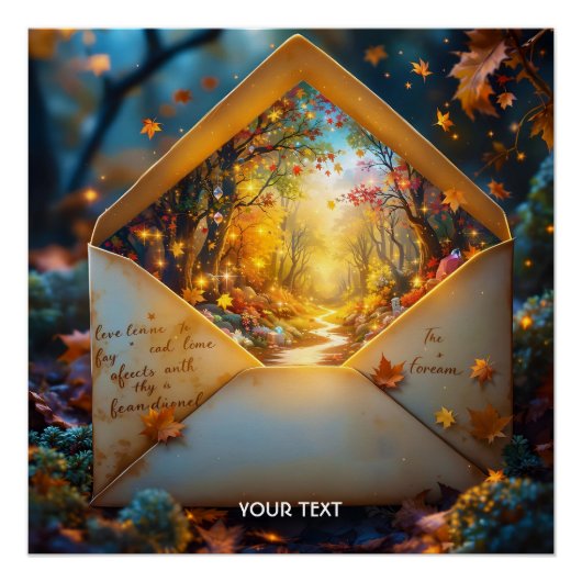 Fantasy Niedlich Altes Herbstummel Poster (Vorderseite)