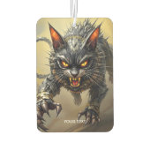 Fantasy Niedlich Angry Cyborg Cat Autolufterfrischer (Rückseite)