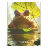 Fantasy Niedlich Angry Frosch Leaf Tischdecke (Vorderseite)