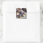 Fantasy Niedlich Ants Alter Mann Quadratischer Aufkleber (Tasche)