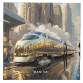 Fantasy Niedlich Art Deco Bahn Fliese (Vorderseite)