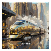 Fantasy Niedlich Art Deco Bahn Poster (Vorderseite)