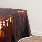 Fantasy Niedlich Astronaut Landschaftsfeuer Tischdecke (Beispiel)