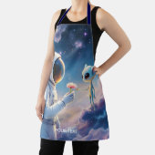 Fantasy Niedlich Astronaut Space Blume Schürze (InSitu)