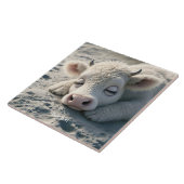 Fantasy Niedlich Baby Cow Schlafen Fliese (Seite)