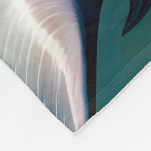 Fantasy Niedlich Baby Dolphin Blume Fleecedecke (Ecke)