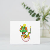 Fantasy Niedlich Baby Dragon Postkarte (Stehend Vorderseite)