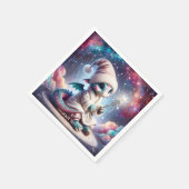 Fantasy Niedlich Baby Dragon Staff Serviette (Ecke)