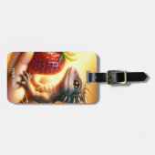 Fantasy Niedlich Baby Dragon Strawberry Gepäckanhänger (Vorderseite horizontal)