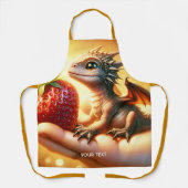 Fantasy Niedlich Baby Dragon Strawberry Schürze (Vorderseite)