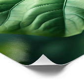 Fantasy Niedlich Baby Elephant Leaf Poster (Ecke)