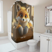 Fantasy Niedlich Baby Fox Box Duschvorhang (Beispiel)
