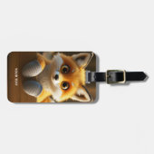Fantasy Niedlich Baby Fox Box Gepäckanhänger (Vorderseite horizontal)